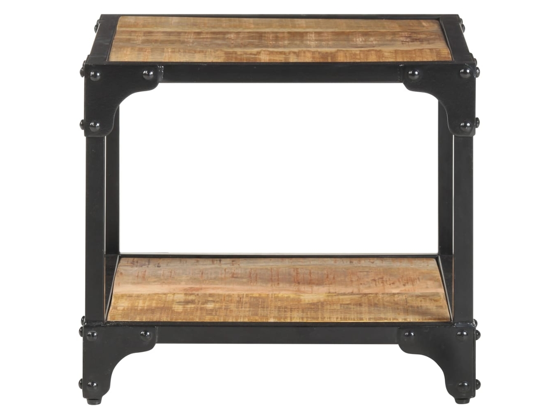 Maison Exclusive - Mesa De Centro De Madera Maciza De Mango Rugosa 40x40x36 Cm