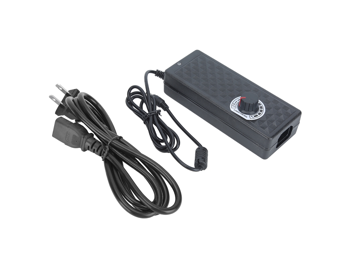 2026-adaptador De Alimentación Ajustable De Alta Potencia 9-24v 5a Con Cable Ac Regulador De Voltaje Y Velocidad