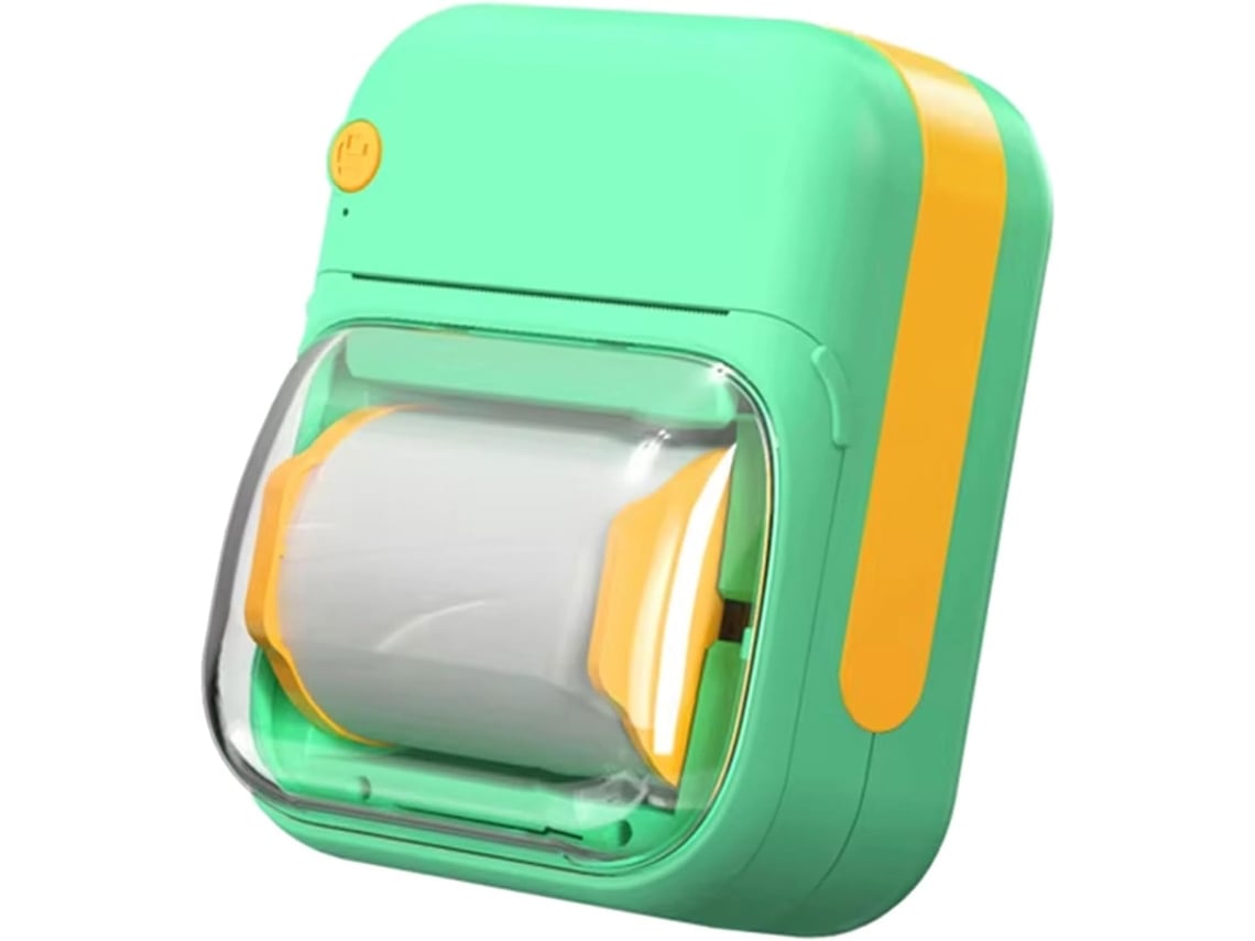 Mini impresora térmica portátil sin tinta Bluetooth Sfushos (verde menta, 1 rollo incluido)