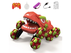 Ymsl Coche De Trucos Por Control Remoto, 2.4ghz 360° Rotación Con Luces, Sonido Y Función De Spray Para Niños Niñas Naranja Hxl