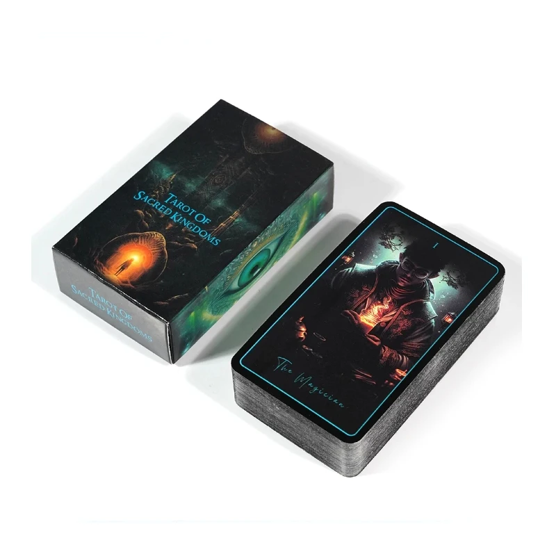 Cartas Del Tarot Del Reino Sagrado, Oráculo De 78 Cartas, Tablero De Juego De Adivinación En Inglés
