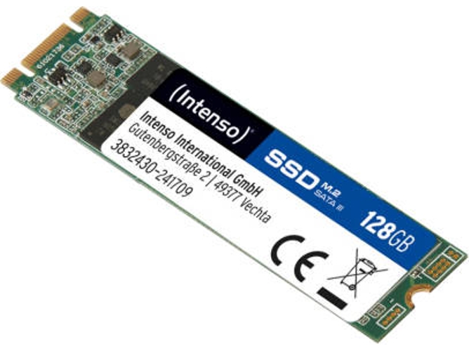Disco SSD Interno INTENSO 3832430 (128 GB - M.2 SATA - 300 MB/s)