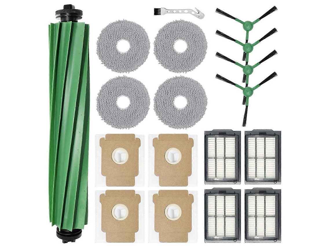 Kit de accesorios para aspiradoras robot Plus 405 y 505 Combo: cepillo lateral principal, filtro HEPA, paño de limpieza y bolsas para el polvo. Webake