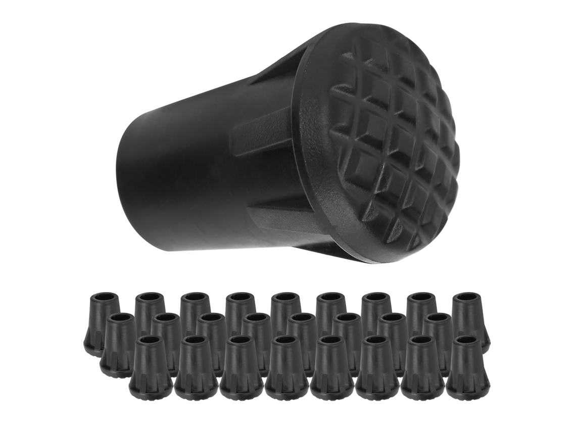 25 Puntas De Brújula Antideslizantes De Pvc De Alta Resistencia Para Varillas De Paso Con Protectores De Mango.