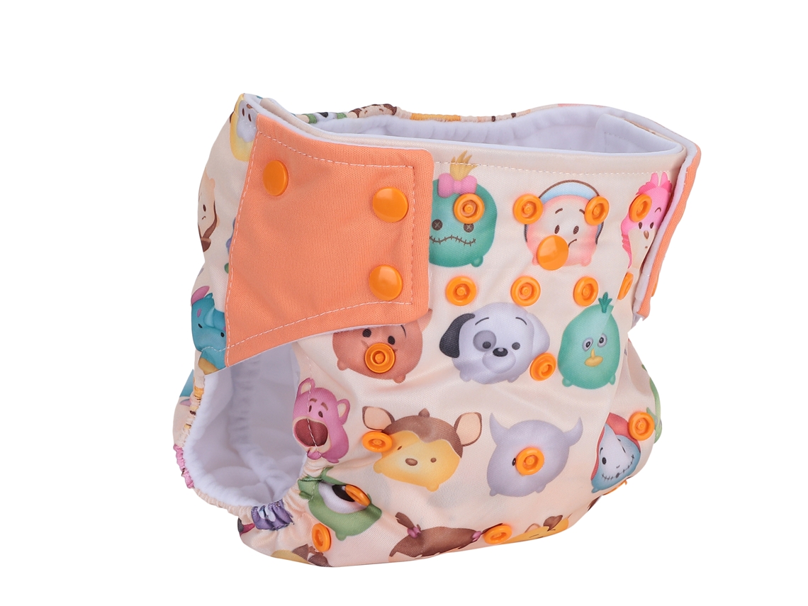 Pañal De Tela Reutilizable Para Bebé, Ajustable, Lavable, Con Broches Multinivel.