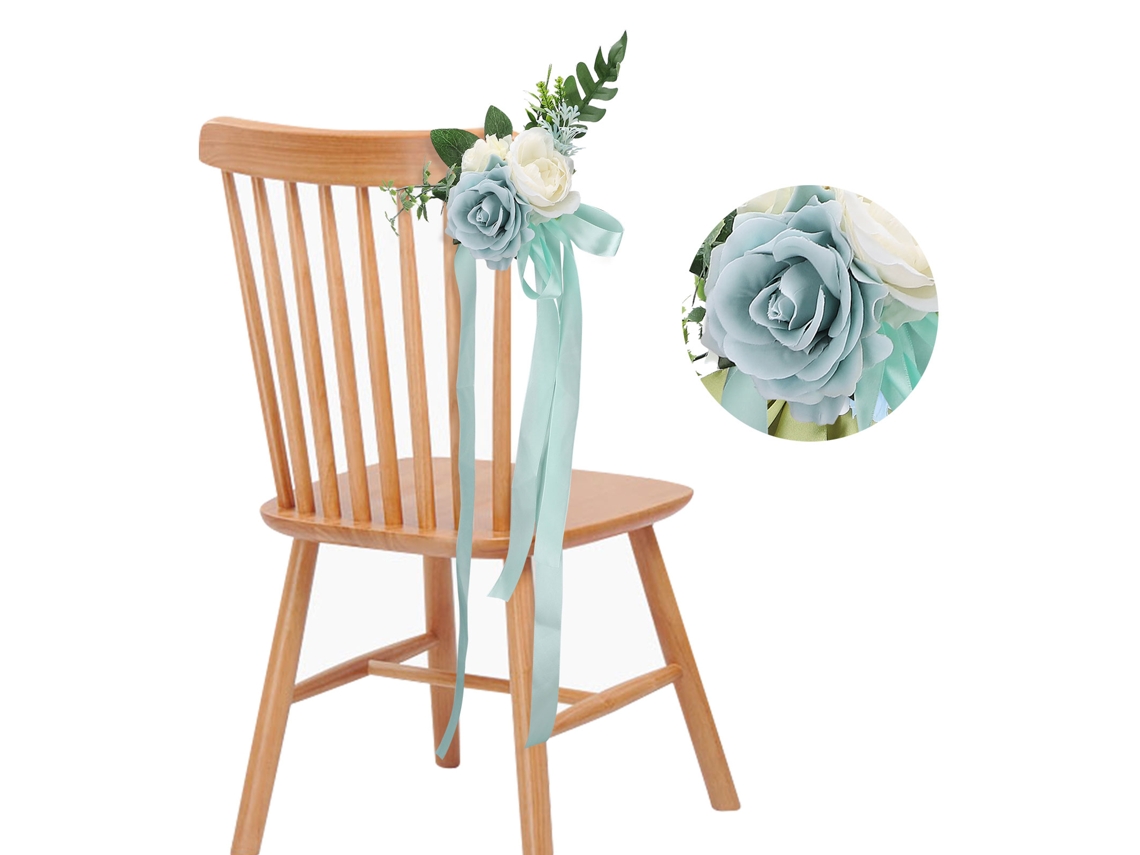 Decoración floral para sillas en bodas Worten