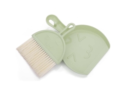 Mini Kit De Limpieza, Escoba Pequeña Y Colador, Cepillo De Mesa Portátil, Herramienta De Cerdas Suaves (verde)