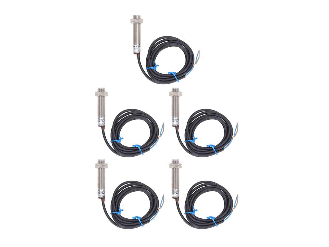 5pcs Sensor De Proximidad Npn Interruptor Hall De Aleación De Aluminio Para Neumática 6‑30vdc