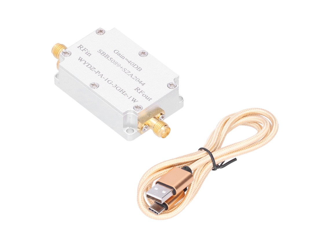 Amplificador Rf De Baja Ruido Modulo Aluminio Sma Femenino Resistente A Oxidacion