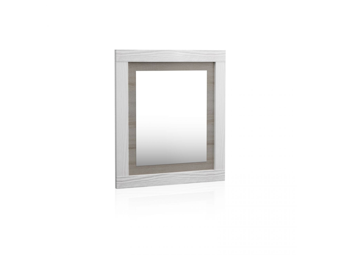 Espejo rectangular Kira Andersen Pino - Gris 75 x 90 x 3,5 cm