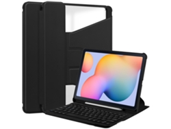 Capa Para Samsung Galaxy Tab S6 Lite 10.4 Polegadas Sm-p613/sm-p619 2022 Com Ranhura Para Caneta Adicionar Teclado Português Preto