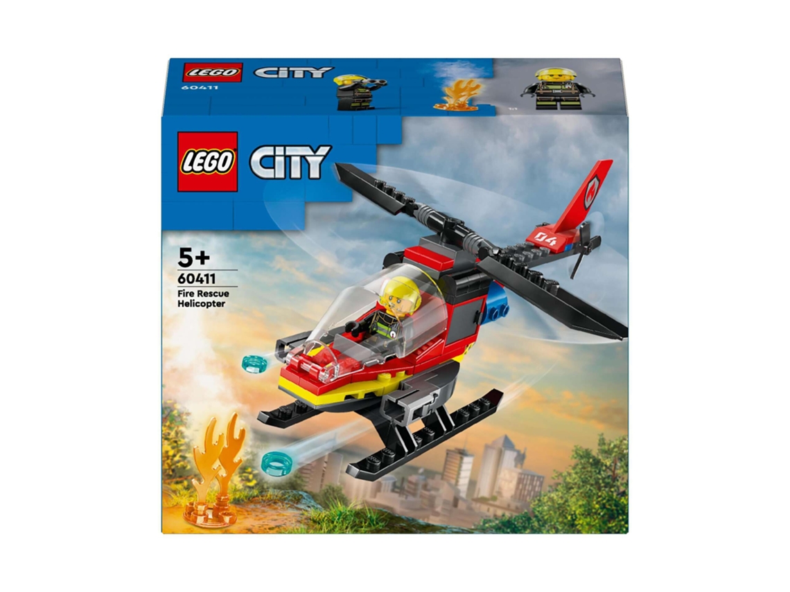 Helicóptero de Resgate dos Bombeiros - 60411 LEGO-CITY 