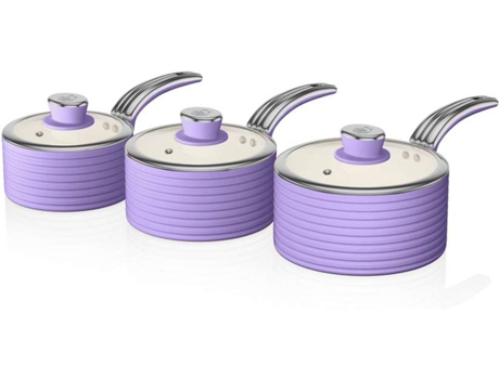 Batería de Cocina SWAN SWN-SWPS3020PURN Morado (3un)