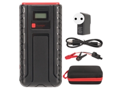 Arrancador de coche de 12 V, 3000 A, corriente máxima de 30 000 mAh, batería digital con luz LED, SOS, POS, enchufe europeo de 100 a 240 V.