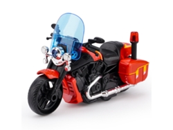 Modelo De Motocicleta De Inercia Para Niños, Juguete Decorativo Interactivo, Rojo.