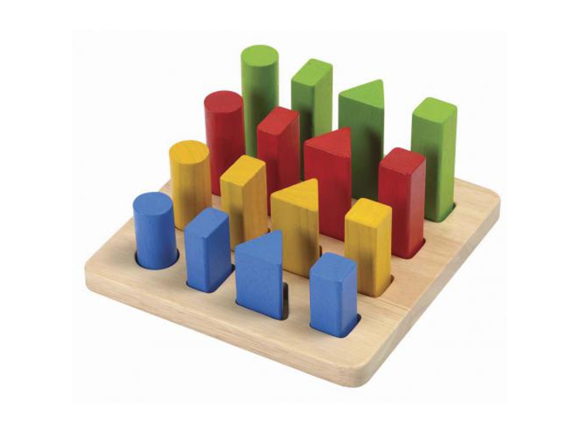 Juego Tradicional PLAN TOYS Figuras Geométricas en Madera