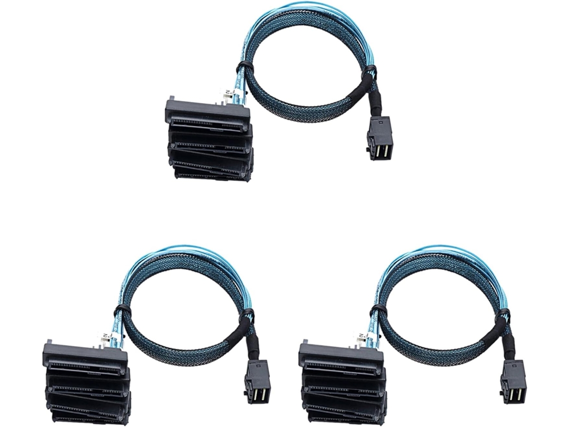 Cable Para Servidor De Disco Duro Sas 3x Sff-8643 A 4x29pin-8482 3.33tf 1m
