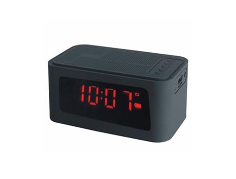 Radio Despertador Portátil Bluetooth 5W Fm/MicroSD/Usb