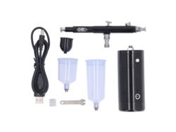 Kit De Aerógrafo Inalámbrico Recargable 17.4psi Para Pintura De Modelos Y Decoración De Pasteles