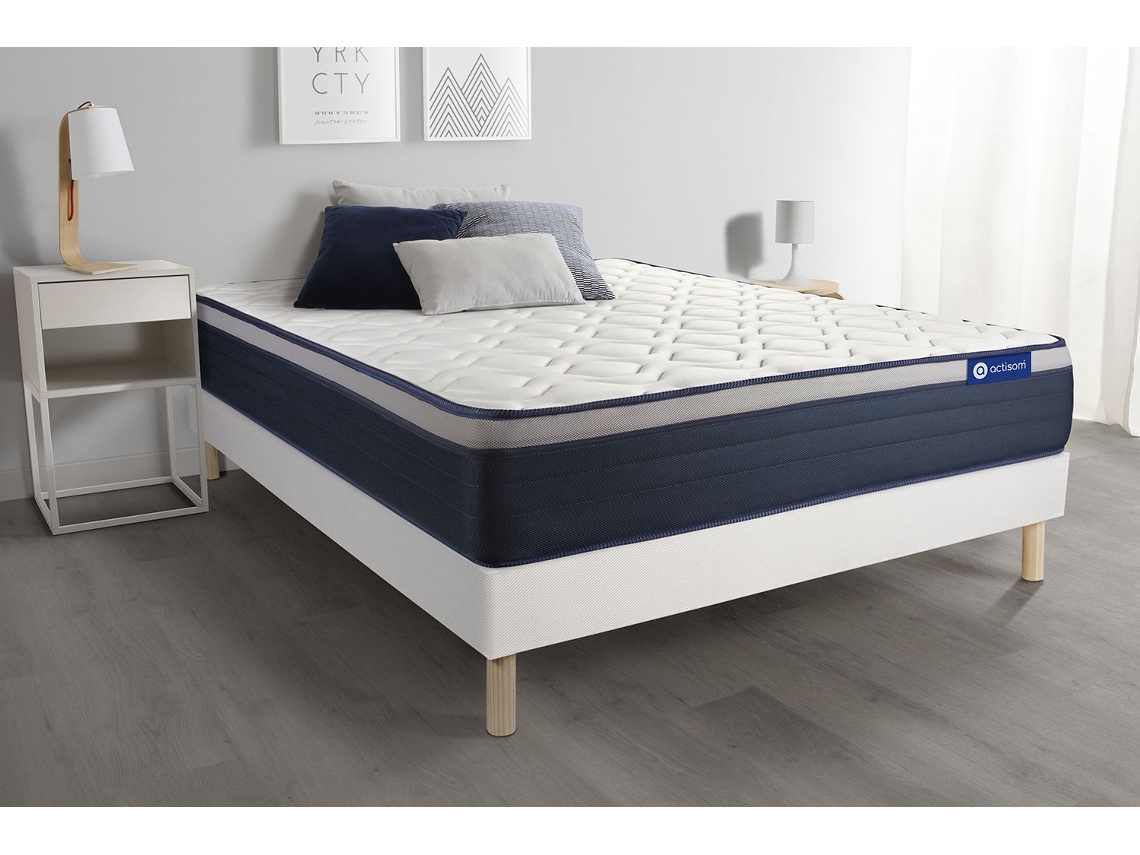 Somier Actilatex Multiláminas Zonas ACTISOM Espuma con memoria Blanco (200x200)