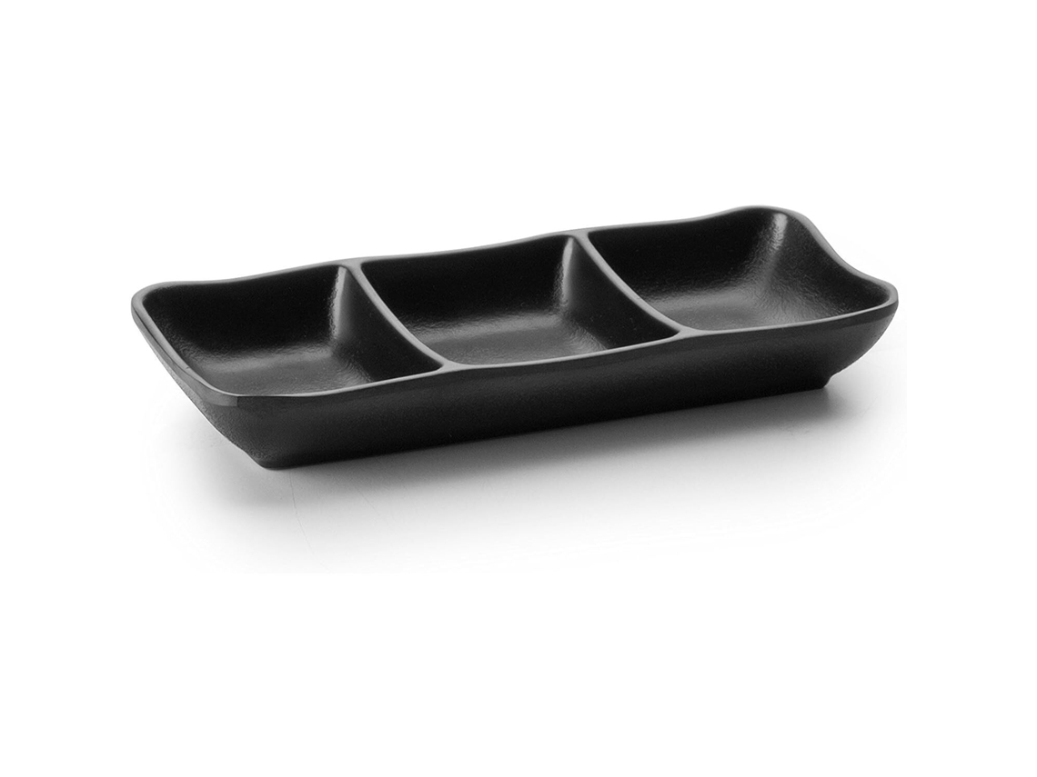 Plato de 3 salsas de melamina LACOR