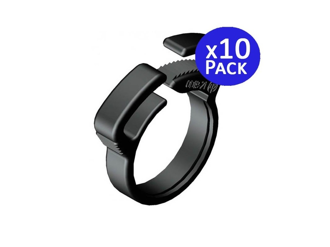 Abrazadera Riego Por Goteo 16Mm Negra Pack 10 SUINGA