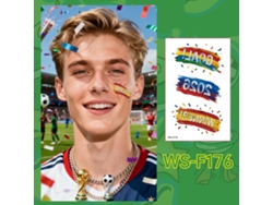 Tatuajes temporales de fútbol, paquete de 10 unidades, resistentes al agua, ideales para aficionados y eventos deportivos, ergonómicos, para uso diario. STELASPLEN