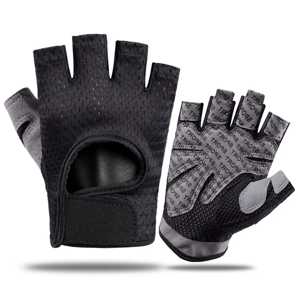 Guantes De Halterofilia (negros, Talla M), Protección Total De La Palma, Aptos Para Fitness Y Ciclismo, Transpirables Y Ultraligeros, Unisex.