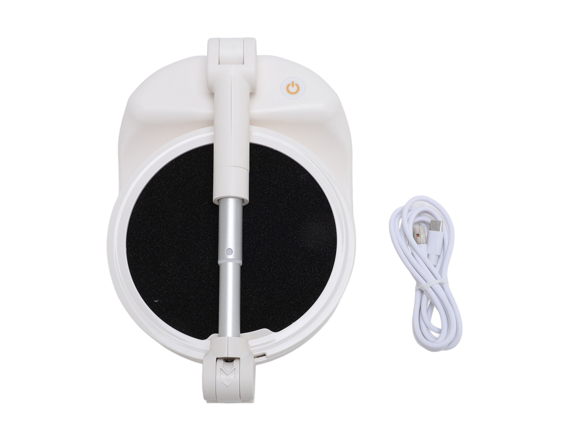 Purificador De Aire Portátil Plegable Con Ventilador Recargable 3 Velocidades Ajustable Altura Para Interior Exterior Blanco