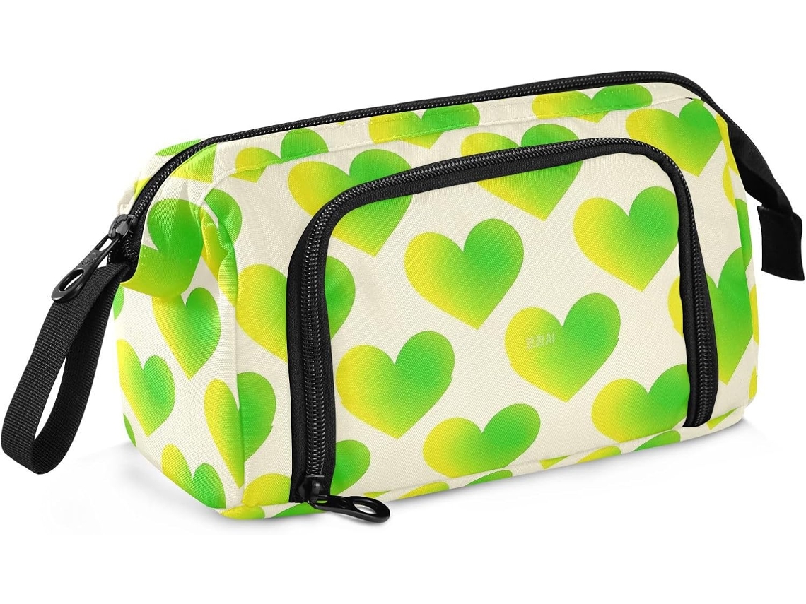 Besportble Estuche De Gran Capacidad Con Asa Para Útiles Escolares De Estilo Preppy Y Tela De Nailon Durade...
