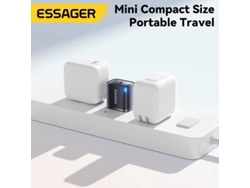 Cargador Usb Pd Essager Es-cd52 De 30 W Con 1 Puerto Usb-c Pd3.0 Qc3.0 Fcp Scp Bc1.2 Ip2.4a, Adaptador De Pared De Carga Rápida