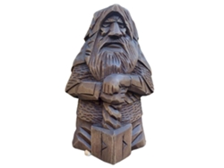 Estatua vikinga de resina de Odín y Thor para decoración del hogar, exteriores y jardín (arte y manualidades), entre otros.