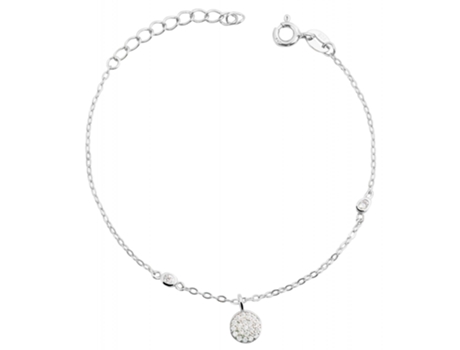 Pulsera en Plata de Ley 925 Rima con Circonias Bañada en Rodio