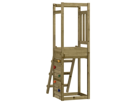 Parque Infantil De Exterior VIDAXL Marrón Madera (53x46.5x169 cm)