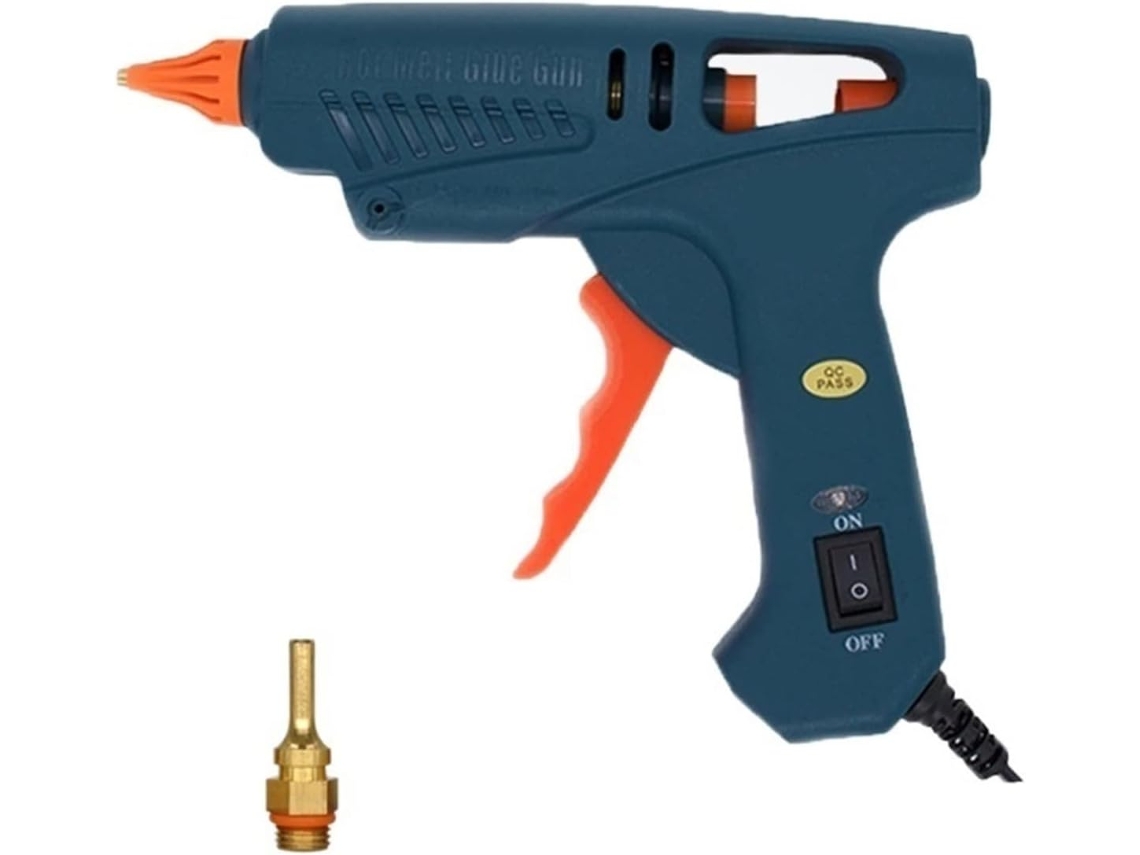 Pistolet À Colle Thermofusible 100w Buses En Cuivre Pur Avec Interrupteur D'alimentation 5 Bâtons