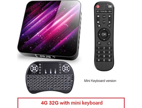 Box Smart Tv Tp03 H616 Android 10 4 + 32g D Video 2.4g 5ghz Wifi Bluetooth 4 + 32G_Au plug + Teclado I8