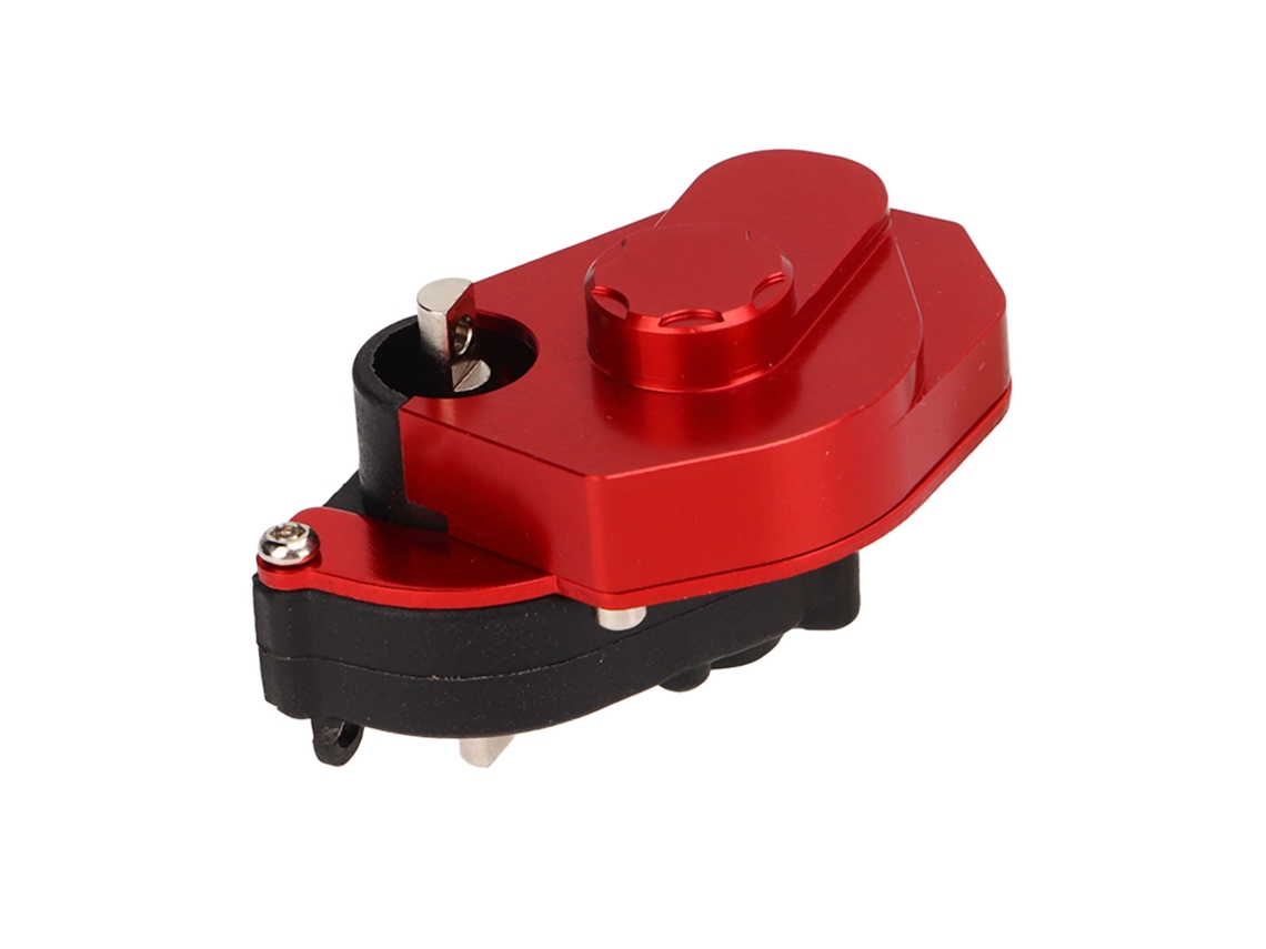 Caja de cambios Mali de aleación de aluminio con engranajes de plástico para coche RC Axial SCX24 AXI90081 Deadbolt 1/24 (piezas de mejora)