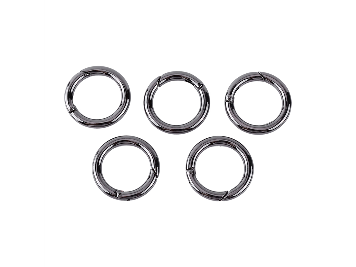 5 Mosquetones De Aleación De Zinc Con Clips De Resorte Y Ganchos Para Llavero, Ideales Para Mochilas Y Bolsos.