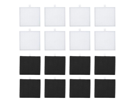 Kit de filtro de aspiradora, pantalla de filtro de repuesto de carbón activado, accesorios para aspiradora Ilife V8S Robot Mo E2Q7