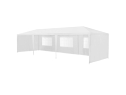 Carpa Pabellón para jardín Wedau metal 900 x 300 x 255 cm blanco casa.pro