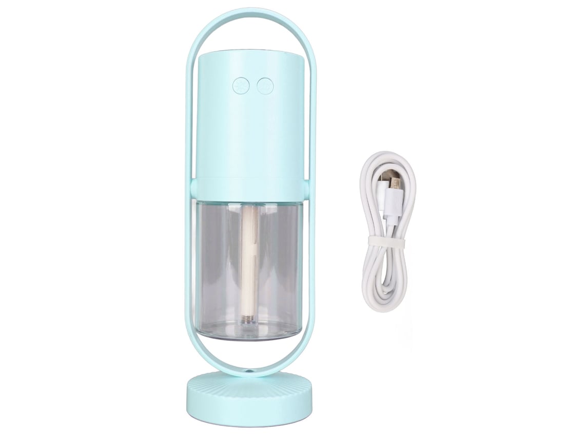 Humidificador Portátil Ultrasilencioso Con Luz Led Rgb, Niebla Fina, 200 Ml, Azul Cielo, Para Bebés, Coche Y Viajes.