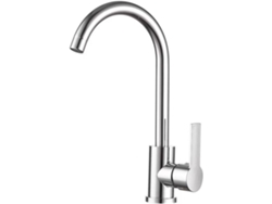 Grifo mezclador de agua fría y caliente MDUG en níquel cepillado con caño giratorio de 360° (no aplicable)