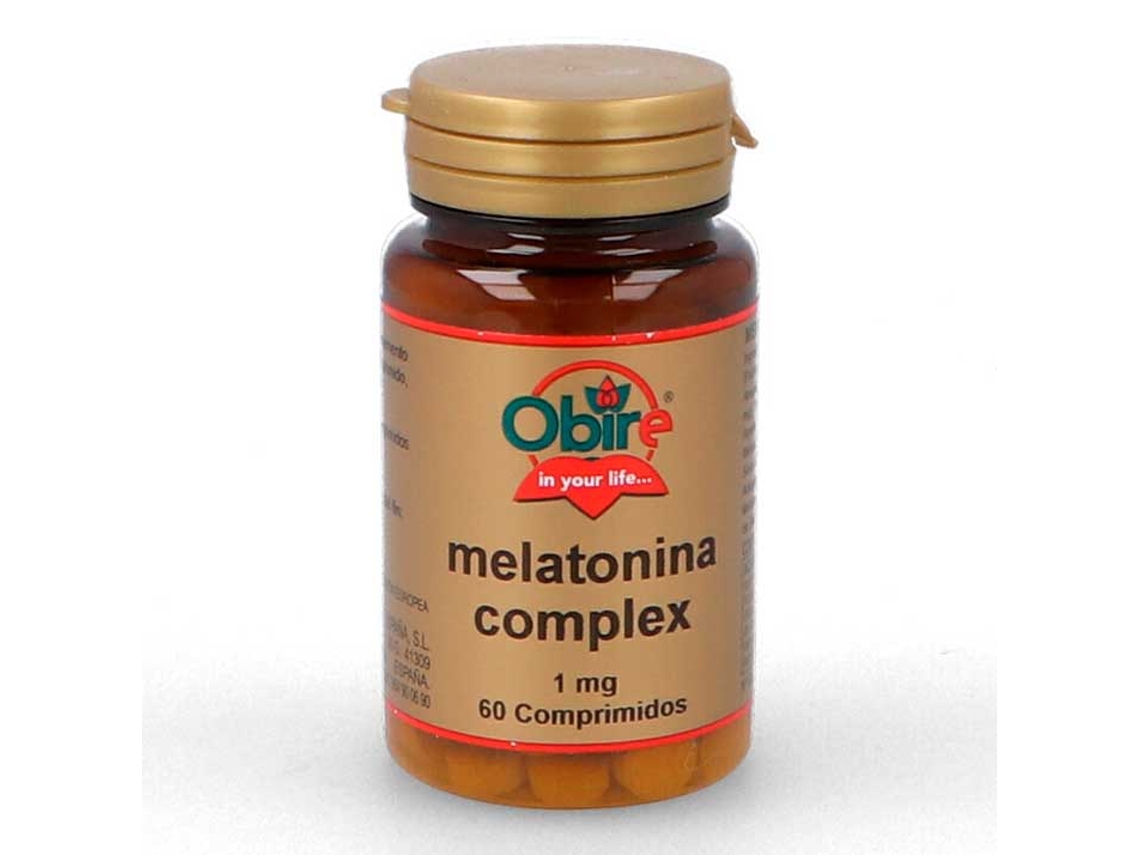 Complemento Alimentar OBIRE Melatonina Complex (60 comprimidos de 1mg)