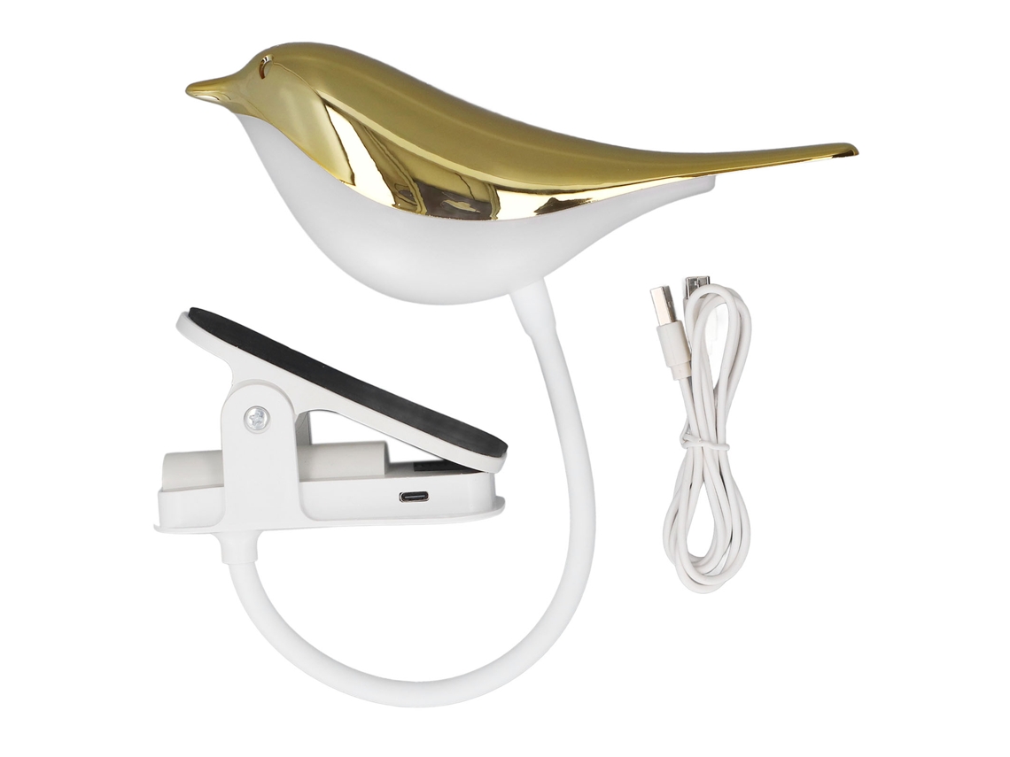 Rebe-lámpara De Mesa Ave Con Clip Regulable Por Toque Usb Recargable Luz Nocturna Para Niños Dormitorio Estudio