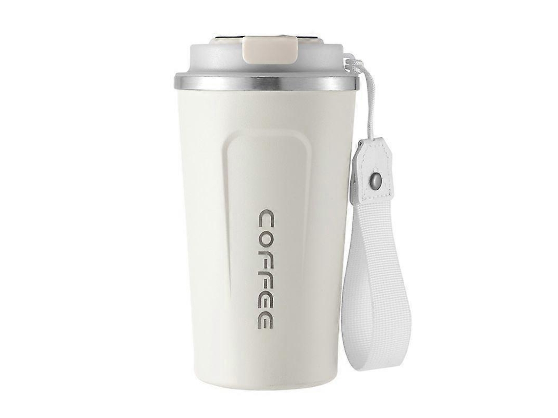 Taza térmica de acero inoxidable 304 para café, doble vacío, para oficina, coche, bicicleta eléctrica