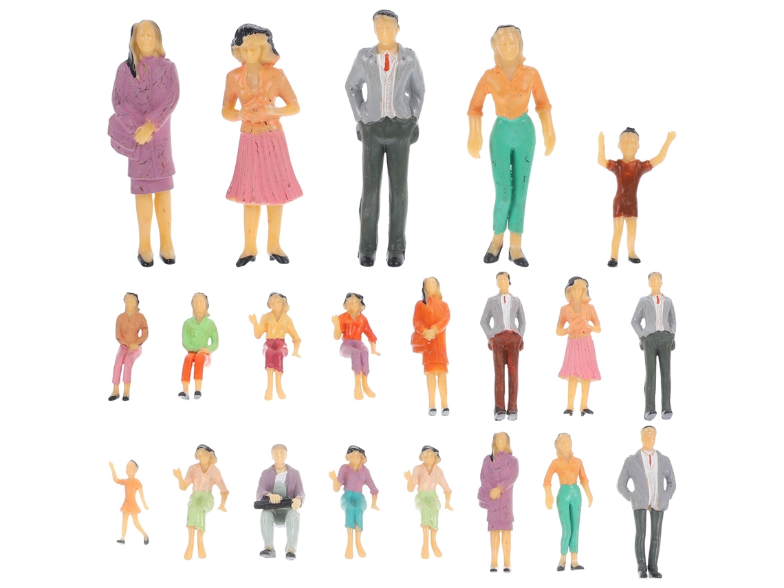 26 Minifiguras De Plástico, Decoración Para Casa De Muñecas, Estilo Variado.