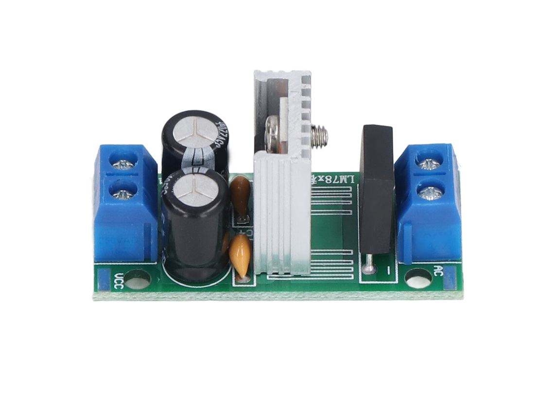 Módulo Regulador De Voltaje 12v Lm7812 Fuente De Alimentación Rectificador Filtro Convertidor 3 Terminales