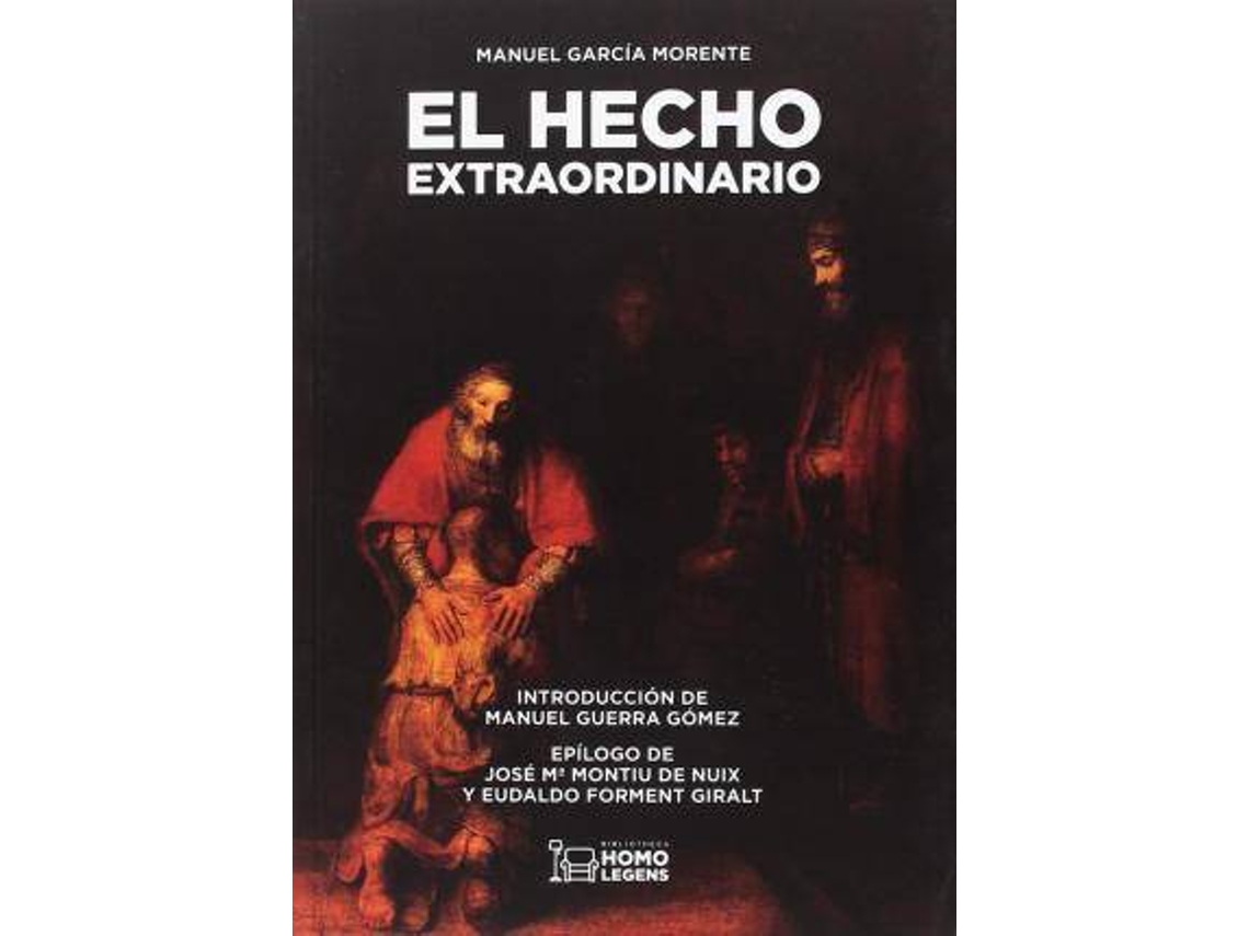 Libro El hecho extraordinario de Manuel Garcia Morente (Español)