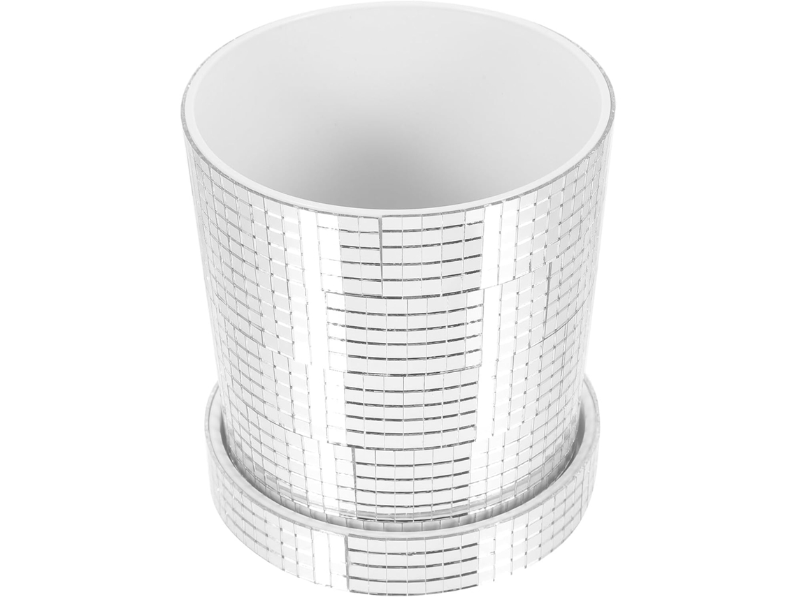 Maceta De Plástico Para Exteriores Con Diseño De Discoteca, Ideal Para Decorar Plantas.