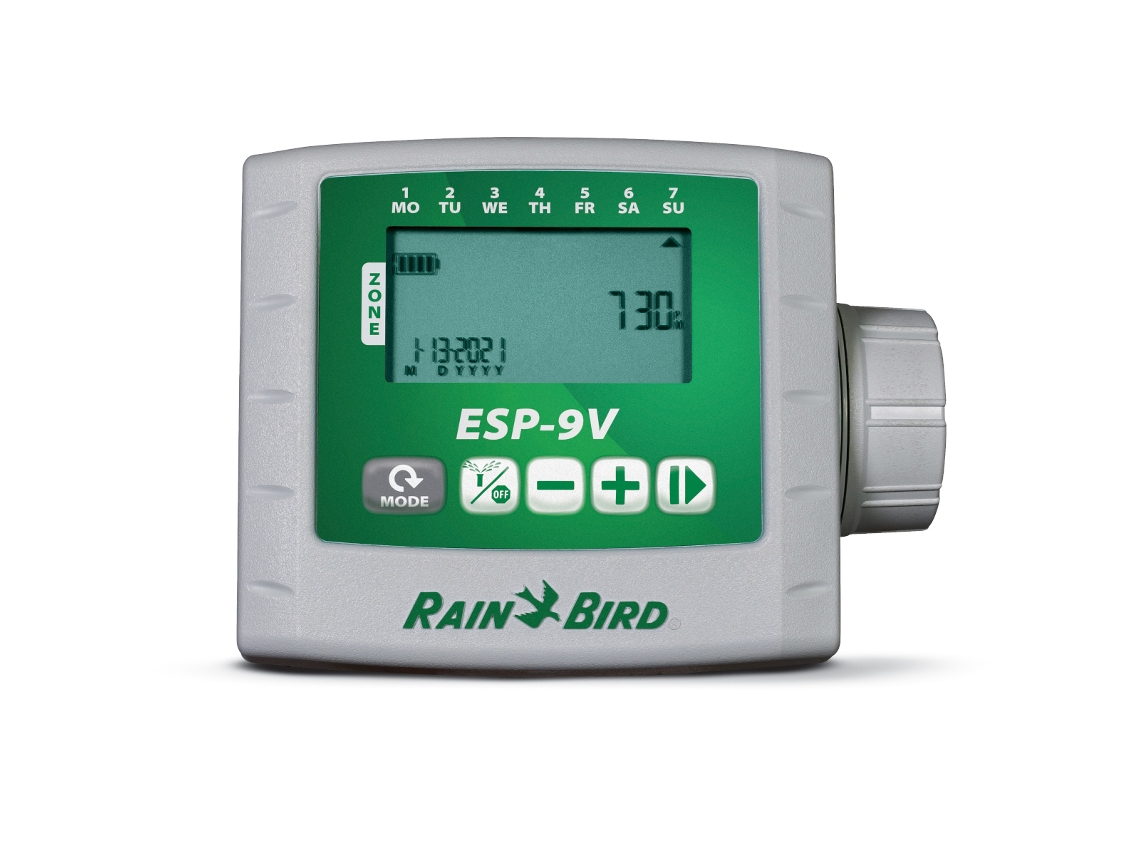 Controlador de riego a batería de 4 estaciones serie Esp Esp9Vi3 RAIN BIRD
